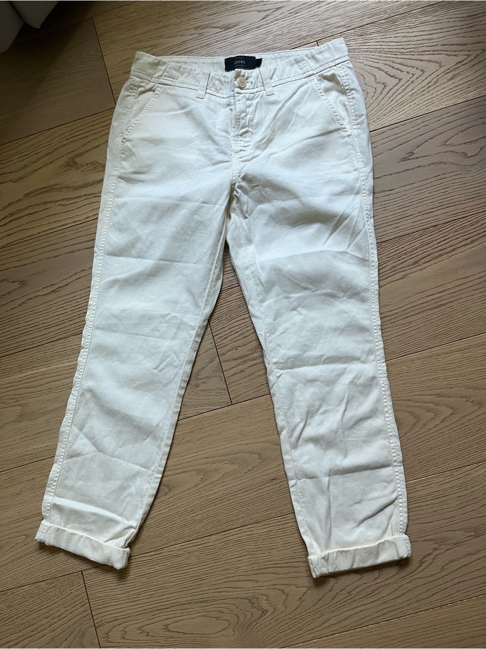 Women's Casual Cream Chino Jeans by JCREW